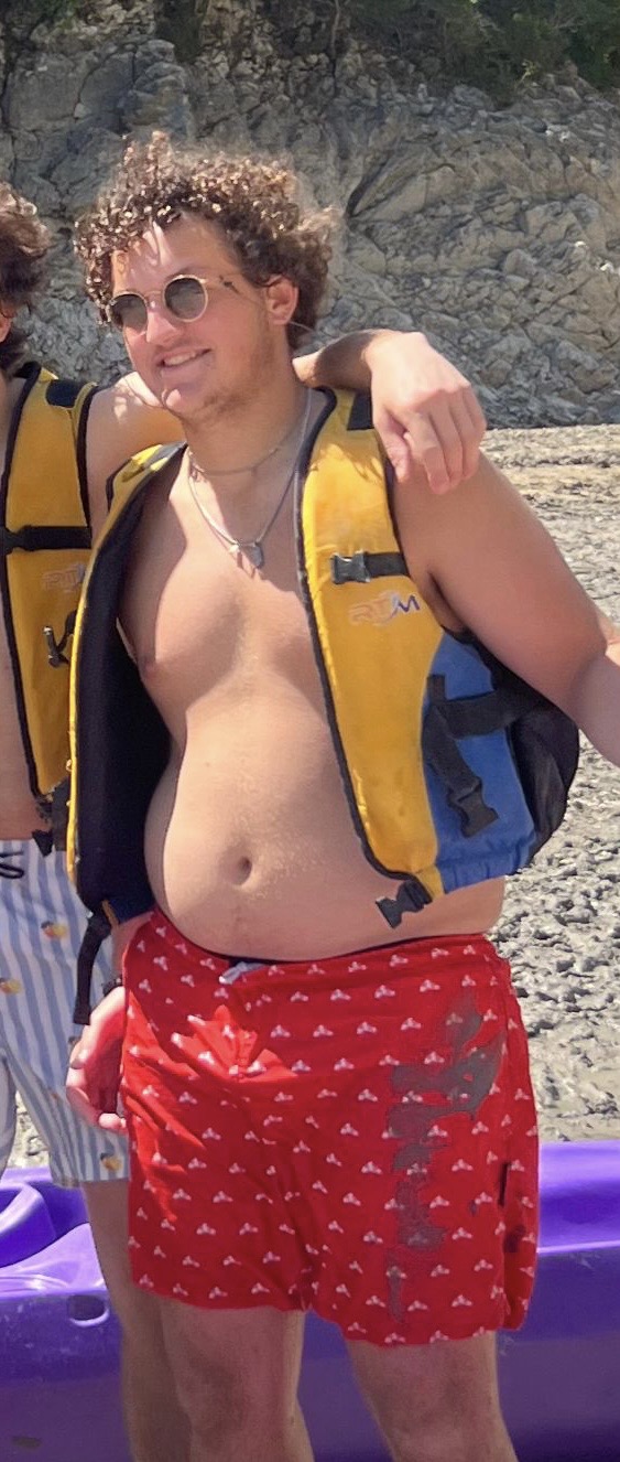 Niek in 2022, before losing 18 kilos.